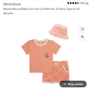 Minnie Mouse Baby Terry 3 piece Outfit